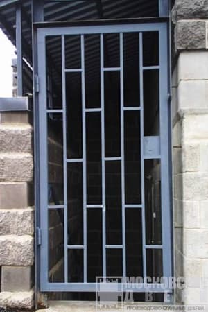 Решётчатая дверь сварная в подвал - компания Московские Двери
