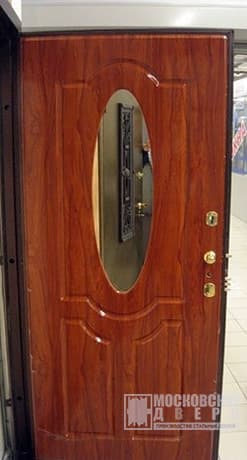 Шумоизоляционная дверь из МДФ с зеркалом